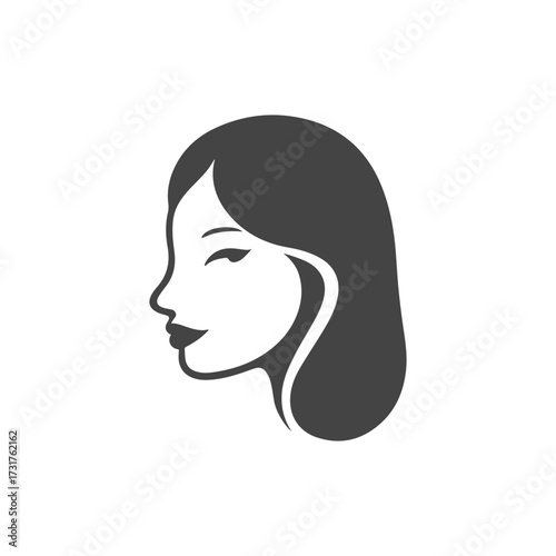 Minimal Vector Female Face Design – Elegant and Simple Woman Portrait Line Art for Beauty, Fashion, Skincare, Cosmetics, Branding, Posters, and Digital Projects