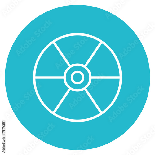 Radiation Symbol icon vector image. Can be used for Chemotherapy.