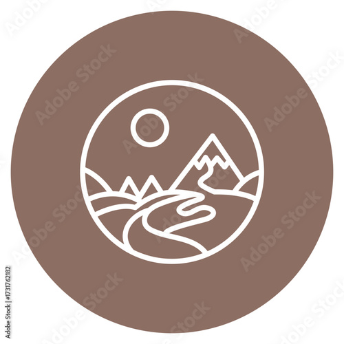 Hopeful Journey icon vector image. Can be used for Chemotherapy.