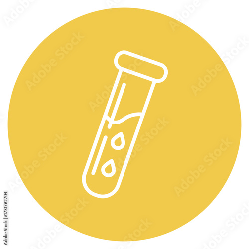 Test Tube icon vector image. Can be used for Lab.