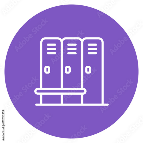 Locker Room icon vector image. Can be used for Rugby.