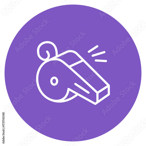 Whistle icon vector image. Can be used for Rugby.
