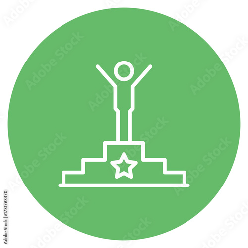 Winner icon vector image. Can be used for Rugby.