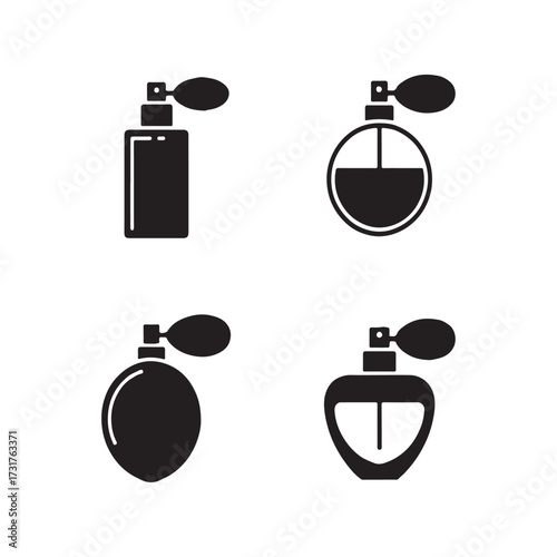 Perfume Spray Bottle Solid Beauty Icons