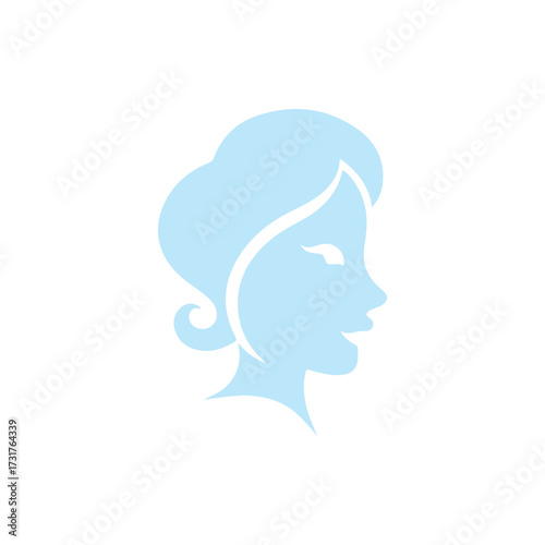 Minimal Vector Female Face Design – Elegant and Simple Woman Portrait Line Art for Beauty, Fashion, Skincare, Cosmetics, Branding, Posters, and Digital Projects