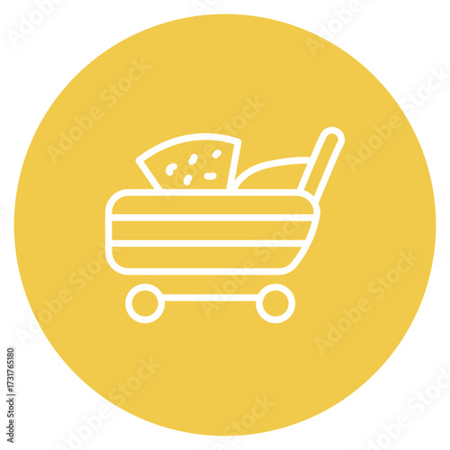 Grocery icon vector image. Can be used for Supermarket.