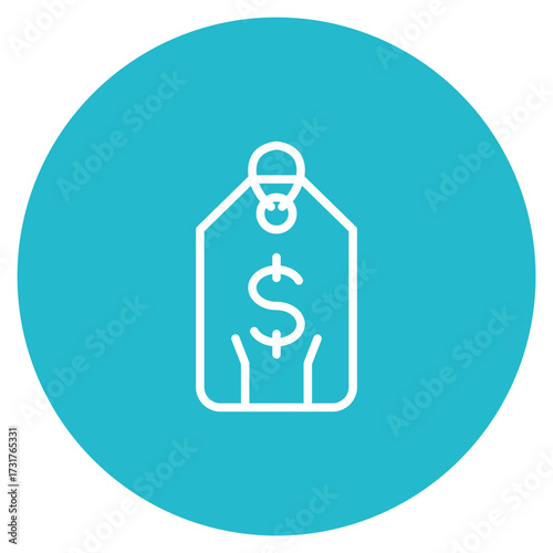 Price Tag icon vector image. Can be used for Supermarket.
