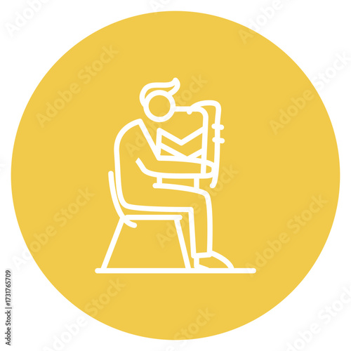 Jazz icon vector image. Can be used for Instrument.