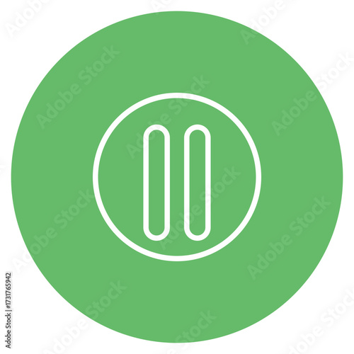 Pause Button icon vector image. Can be used for Instrument.