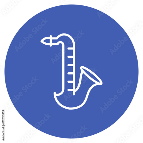 Saxophone icon vector image. Can be used for Instrument.