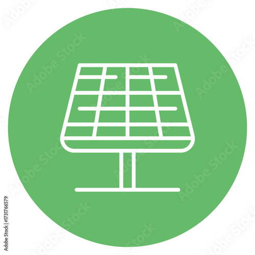 Solar panel icon vector image. Can be used for Manufacturing.