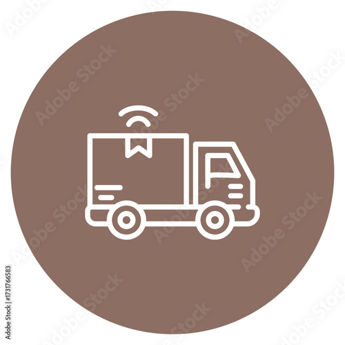 Truck icon vector image. Can be used for Manufacturing.