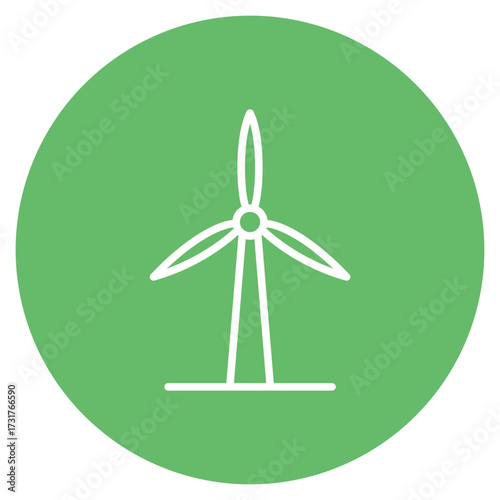 Wind Turbine icon vector image. Can be used for Manufacturing.
