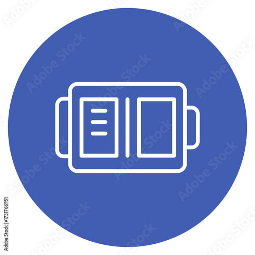 Medium Battery icon vector image. Can be used for Battery and Power.
