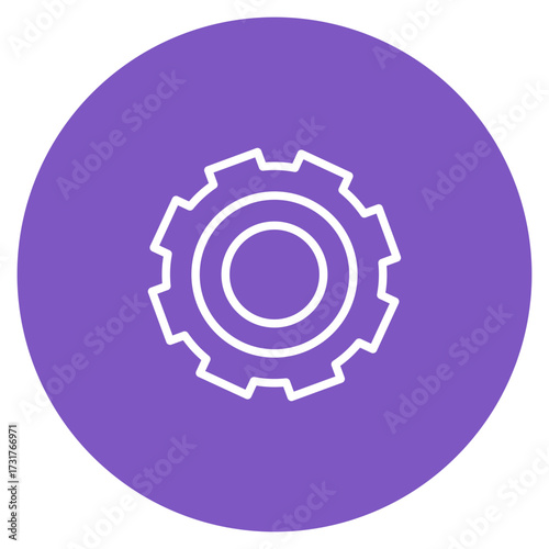 Setting icon vector image. Can be used for Battery and Power.