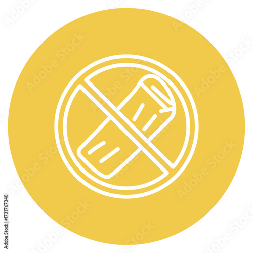 No Leather icon vector image. Can be used for Shoemaker.