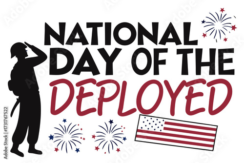 NATIONAL DAY OF THE DEPLOYED vector illustration