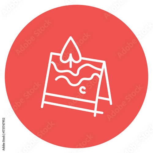 3D Art icon vector image. Can be used for Art and Craft Supplies.