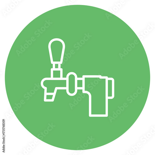 Beer Tap icon vector image. Can be used for Oktoberfest.