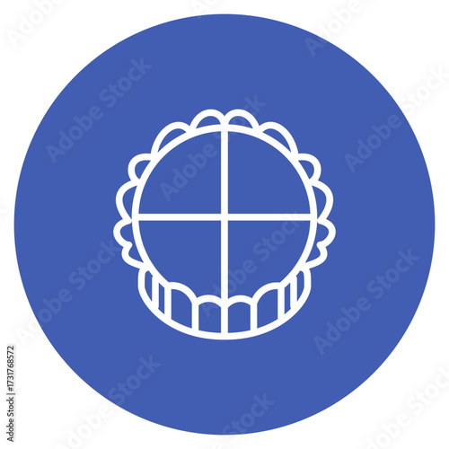 Pie icon vector image. Can be used for Oktoberfest.