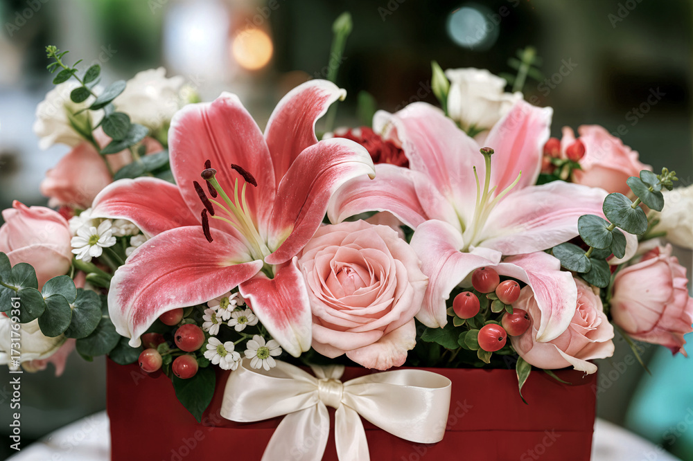 Fototapeta premium fashion lovely flowers bouquet concept concepto de ramo de flores encantadoras de moda concept de bouquet de fleurs ravissant et tendance
