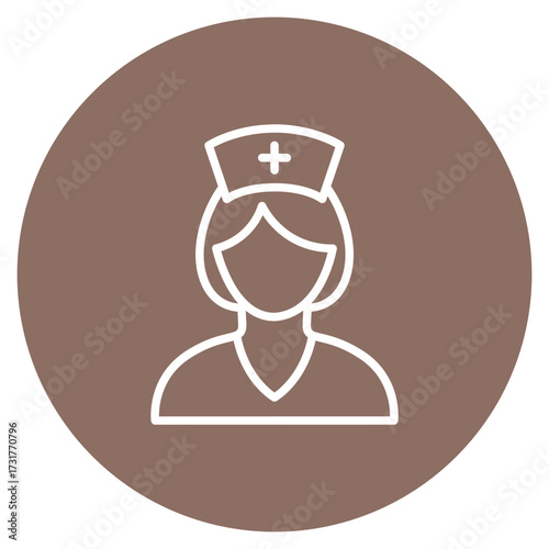 Nurse icon vector image. Can be used for Diversity.