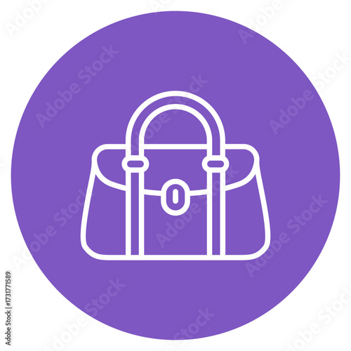 Hand Bag icon vector image. Can be used for Luxury.