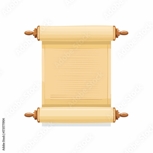 A rolled parchment paper scroll background