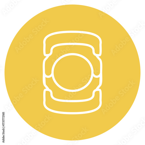 Knee Pad icon vector image. Can be used for Volleyball.