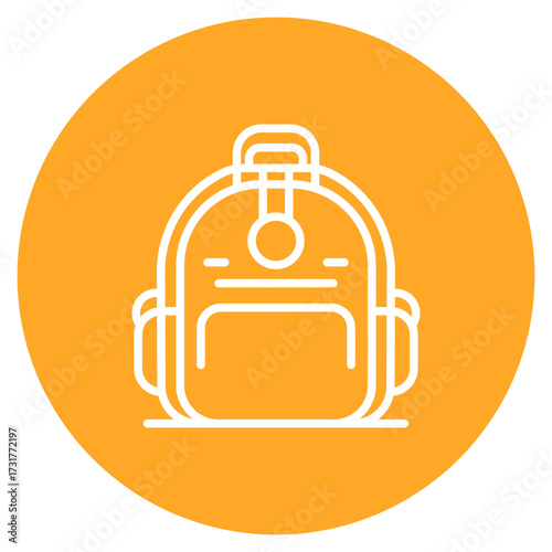 Sport Bag icon vector image. Can be used for Volleyball.