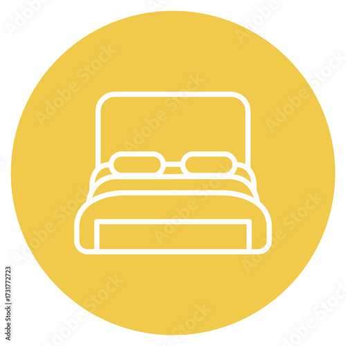Free Hotel Room icon vector image. Can be used for Casino.