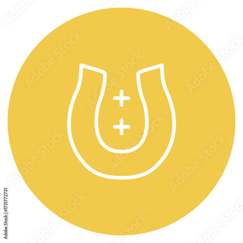 Horseshoe icon vector image. Can be used for Casino.