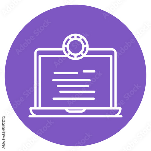 Online Casino icon vector image. Can be used for Casino.