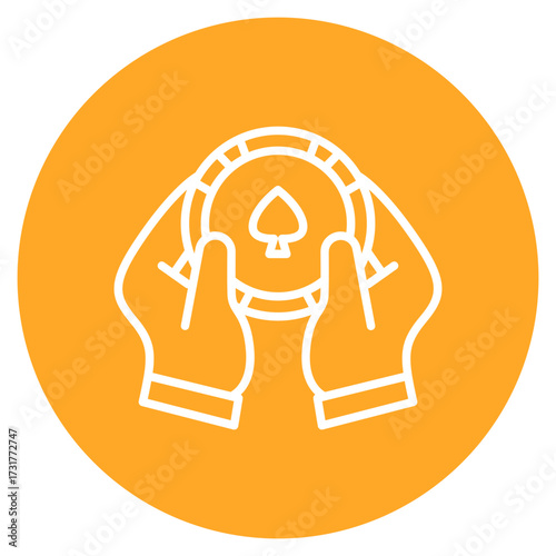 Poker icon vector image. Can be used for Casino.
