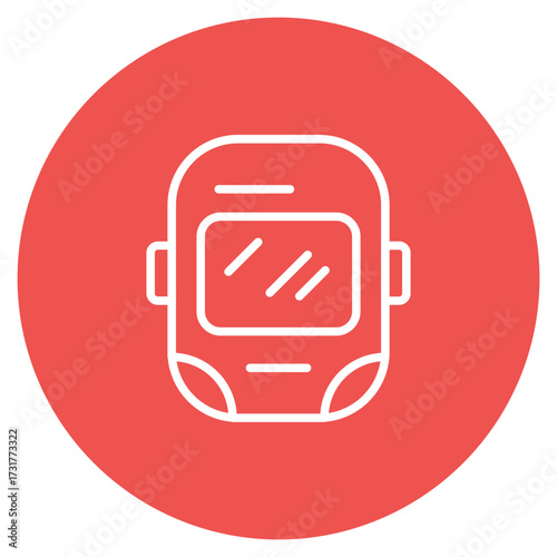 Welding Mask icon vector image. Can be used for Mettalurgy.