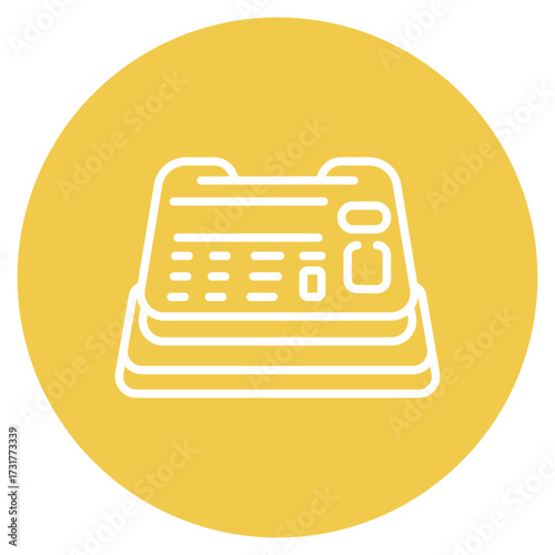 Cashier Machine icon vector image. Can be used for Trading.