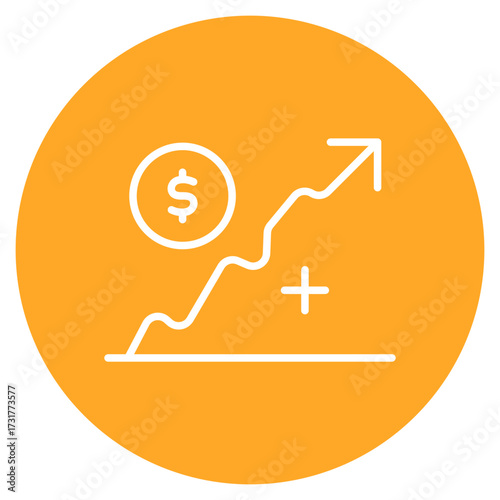 Inflation icon vector image. Can be used for Trading.