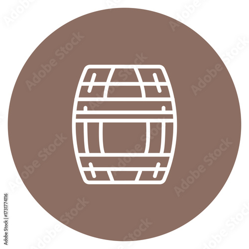 Barrel icon vector image. Can be used for Construction Tools.