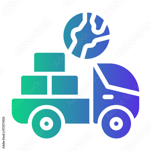 shipment Gradient icon