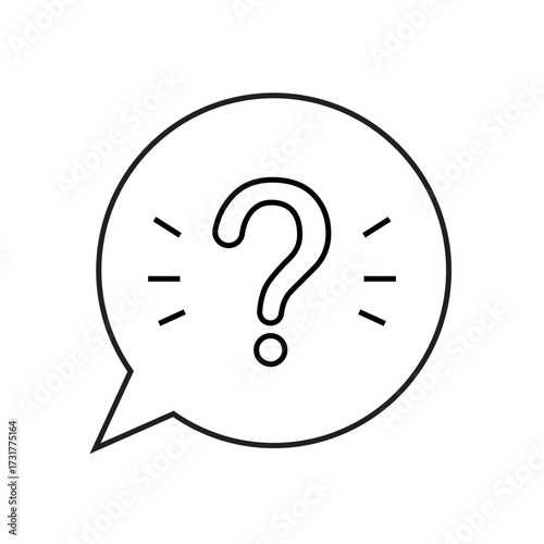 question. to ask questions. icons. look for answers to questions. frequently asked questions. icon with questions. banner. advertisement. black lines.