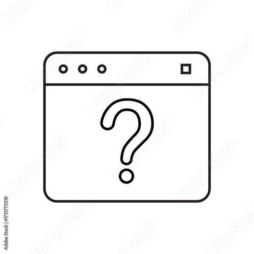 question. to ask questions. icons. look for answers to questions. frequently asked questions. icon with questions. banner. advertisement. black lines.