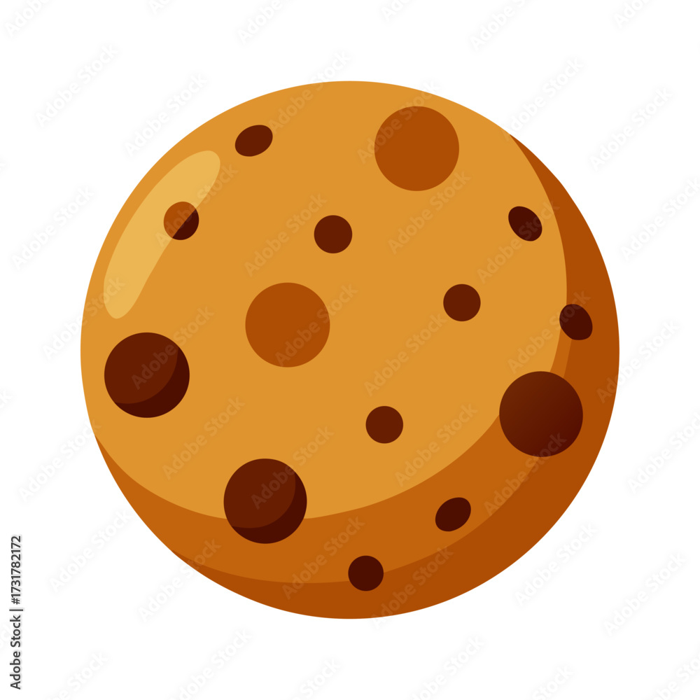 Fototapeta premium vector illustration of an orange cake