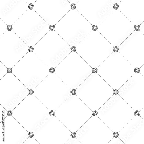 Abstract flower pattern background, Geometric seamless pattern, Geometric grid pattern