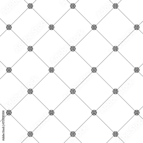 Abstract flower pattern background, Geometric seamless pattern, Geometric grid pattern