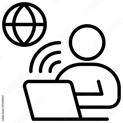 Remote Work Icon