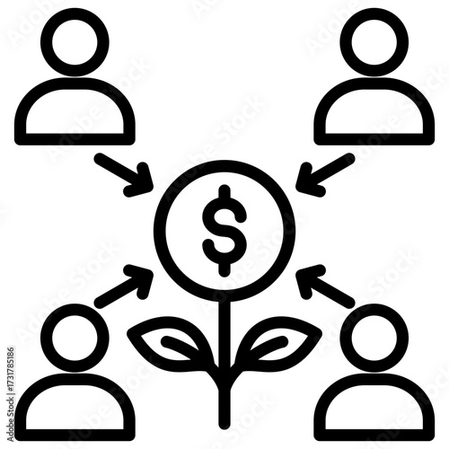 Crowdfunding Icon