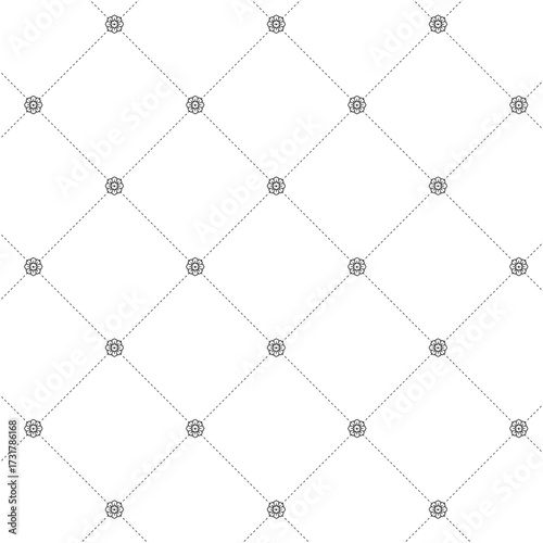 Abstract flower pattern background, Geometric seamless pattern, Geometric grid pattern
