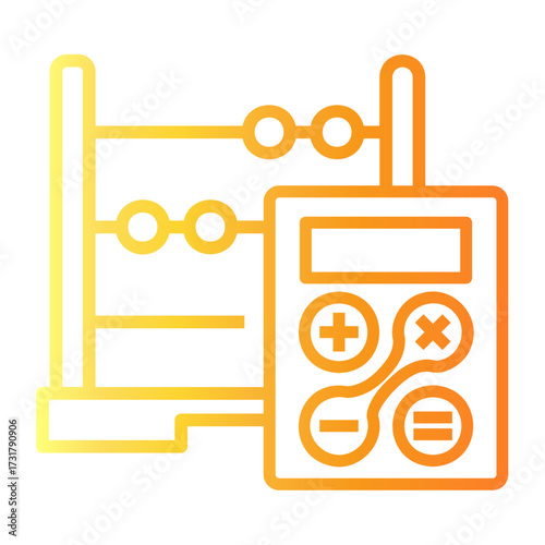 back to school Line Gradient Icon