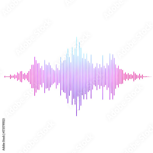 Outline Silhouette of Minimal Podcast Wave Lines