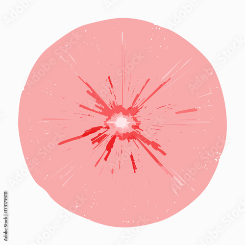 Abstract magic red light background